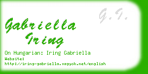 gabriella iring business card